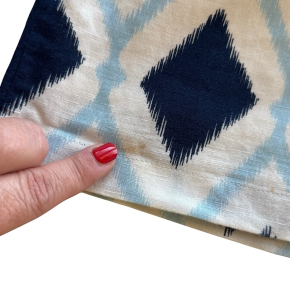 Talbots Petite Linen Blend Audrey Shift Dress Geometric 6P Vacation Nautical - Picture 10 of 10